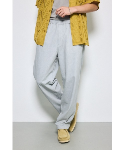 AZUL by moussy（アズールバイマウジー）の「EASY ACTIONワイドパンツ（スウェットパンツ・メンズ・ブラック/ダークネイビー/杢グレー・LARGE/MEDIUM）」の3枚目の写真