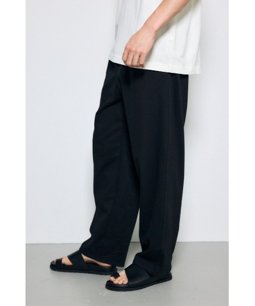 AZUL by moussy（アズールバイマウジー）の「EASY ACTIONワイドパンツ（スウェットパンツ・メンズ・ブラック/ダークネイビー/杢グレー・LARGE/MEDIUM）」の4枚目の写真