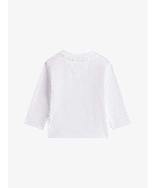 TOMMY HILFIGER(トミーヒルフィガー)の「BABY ロングスリーブバーシティグラフィックTシャツ(Tシャツ/カットソー・キッズ・ホワイト・80cm/70cm)」の2枚目の写真