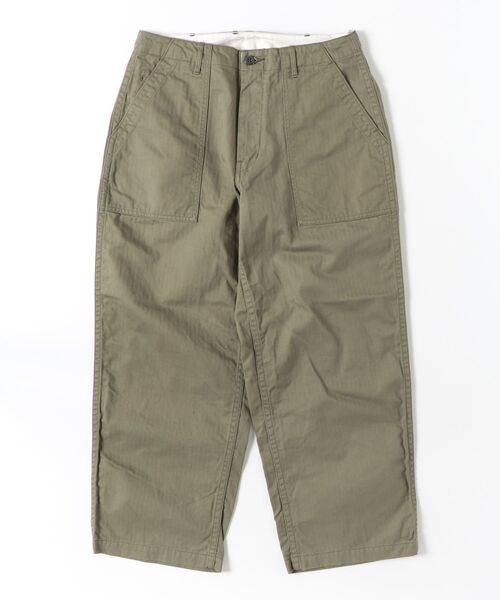 Sanca(サンカ)の「【Sanca】サンカ/ HERRINGBONE BAKER WIDE FIT(デニムパンツ・メンズ・ベージュ系その他/グリーン系その他・2/3)」の2枚目の写真