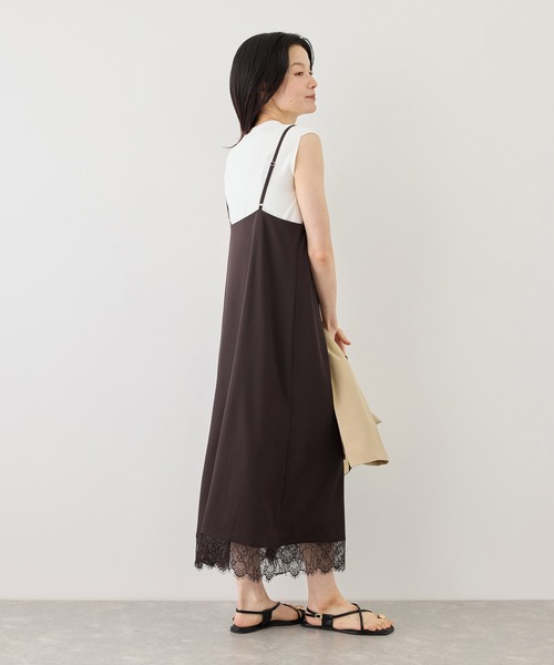 ROPE' PICNIC（ロペピクニック）の「アソート花柄プリントキャミワンピース（ワンピース・レディース・ダークブラウン/ブラック系その他・FREE）」の7枚目の写真
