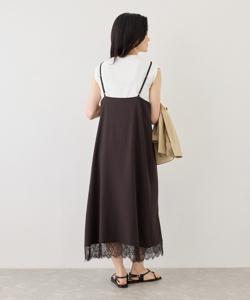 ROPE' PICNIC（ロペピクニック）の「アソート花柄プリントキャミワンピース（ワンピース・レディース・ダークブラウン/ブラック系その他・FREE）」の8枚目の写真