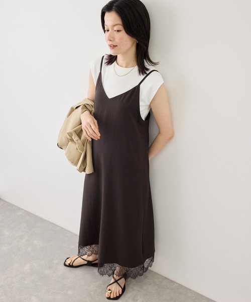 ROPE' PICNIC（ロペピクニック）の「アソート花柄プリントキャミワンピース（ワンピース・レディース・ダークブラウン/ブラック系その他・FREE）」の11枚目の写真