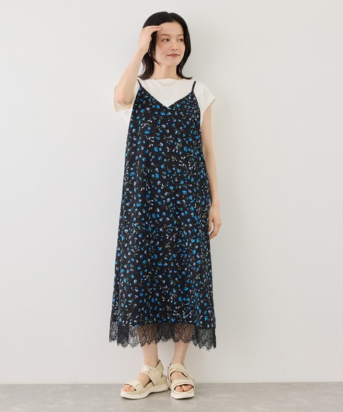ROPE' PICNIC（ロペピクニック）の「アソート花柄プリントキャミワンピース（ワンピース・レディース・ダークブラウン/ブラック系その他・FREE）」の15枚目の写真