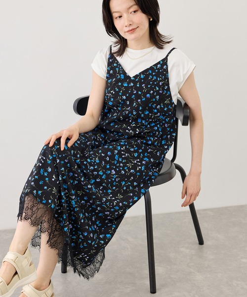 ROPE' PICNIC（ロペピクニック）の「アソート花柄プリントキャミワンピース（ワンピース・レディース・ダークブラウン/ブラック系その他・FREE）」の18枚目の写真