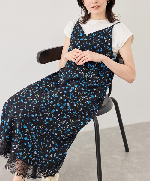 ROPE' PICNIC（ロペピクニック）の「アソート花柄プリントキャミワンピース（ワンピース・レディース・ダークブラウン/ブラック系その他・FREE）」の20枚目の写真