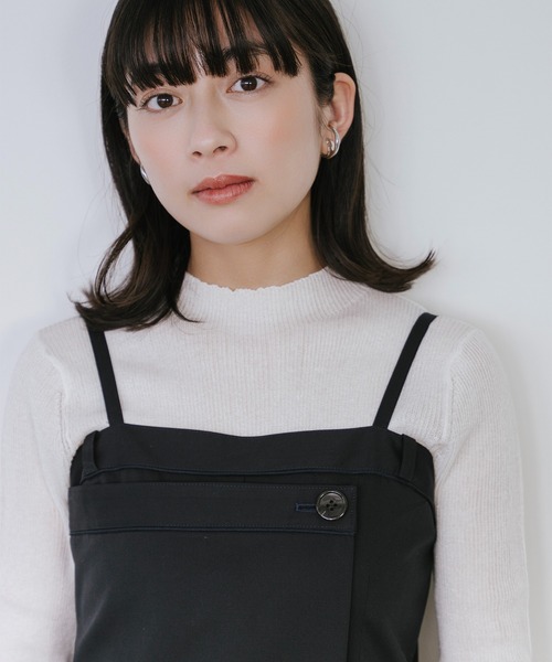 Sirin(シリン)の「シアーニットプルオーバー(ニット/セーター・レディース・オフホワイト/ブラック/グレー/ベージュ・FREE)」の1枚目の写真