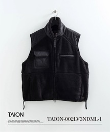 TAION（タイオン）の「【TAION(タイオン)】〈ユニセックス〉ノンダウン ミリタリー パイルフリース ハイネック ベスト（ベスト）」