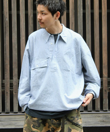 Marvine Pontiak shirt makers | Marvine Pontiak / マービンポンティアックシャツメーカーズ Twist P/O Stripe(シャツ/ブラウス)