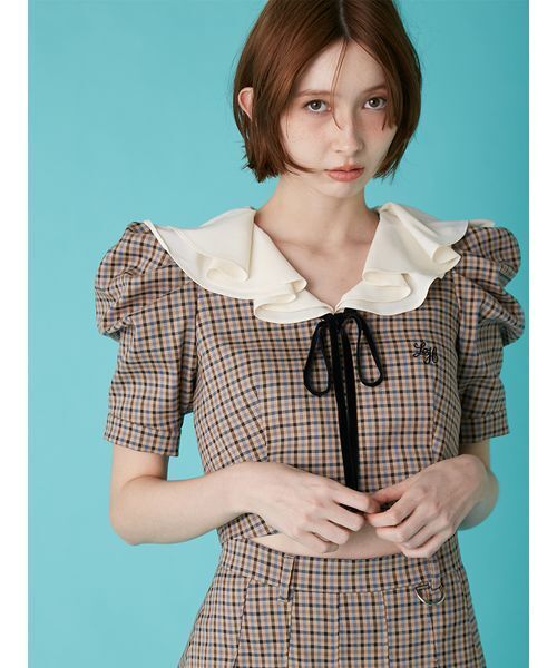 LILY BROWN(リリーブラウン)の「【LILY BROWN×Hearts2Hearts】プリーツスカート(スカート・レディース・グレー/ブラック/チェック・0/1)」の10枚目の写真
