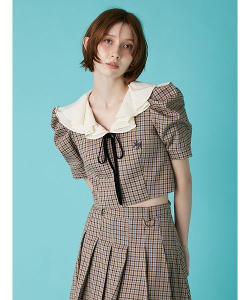 LILY BROWN(リリーブラウン)の「【LILY BROWN×Hearts2Hearts】プリーツスカート(スカート・レディース・グレー/ブラック/チェック・0/1)」の17枚目の写真