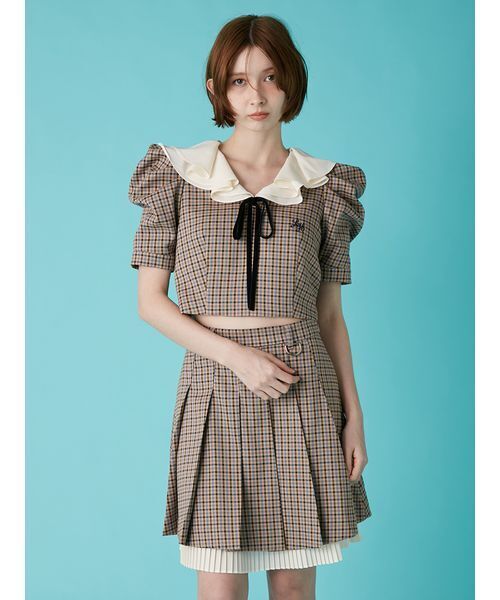 LILY BROWN(リリーブラウン)の「【LILY BROWN×Hearts2Hearts】プリーツスカート(スカート・レディース・グレー/ブラック/チェック・0/1)」の18枚目の写真