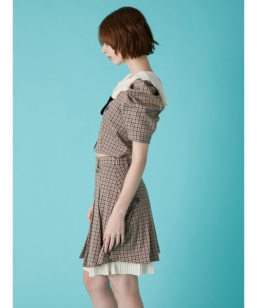 LILY BROWN(リリーブラウン)の「【LILY BROWN×Hearts2Hearts】プリーツスカート(スカート・レディース・グレー/ブラック/チェック・0/1)」の20枚目の写真