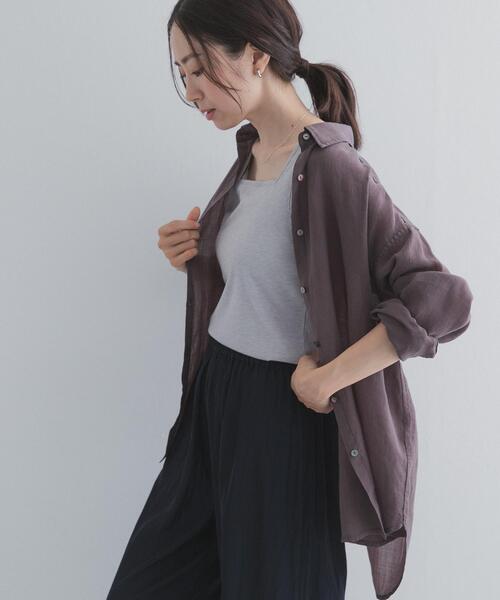 URBAN RESEARCH DOORS(アーバンリサーチドアーズ)の「ラメ2WAYタンクトップ(タンクトップ・レディース・ライトグレー/ブラウン/アイボリー・FREE)」の20枚目の写真