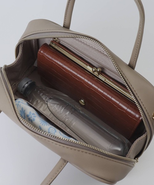 cache cache(カシュ カシュ)の「cache cache カシュカシュ チャーム付横長ボストン(ボストンバッグ・レディース・キャメル/ワイン/ブラック/シルバー/レオパード・FREE)」の9枚目の写真