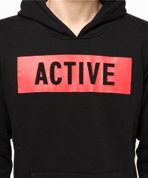 VENCEEXCHANGE（ヴァンスエクスチェンジ）の「裏毛ACTIVEパーカープルオーバー        （パーカー・メンズ・ブラック/オフホワイト/グレー・LARGE/MEDIUM）」の8枚目の写真