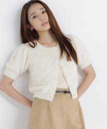 NATURAL BEAUTY BASIC | <CanCam10月号掲載>ビット付きシャギーアンサンブル(ニット/セーター)