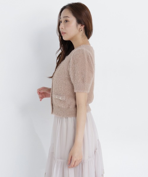 NATURAL BEAUTY BASIC(ナチュラルビューティーベーシック)の「<CanCam10月号掲載>ビット付きシャギーアンサンブル(ニット/セーター・レディース・ベージュ/オフホワイト/チャコールグレー・フリ-)」の17枚目の写真