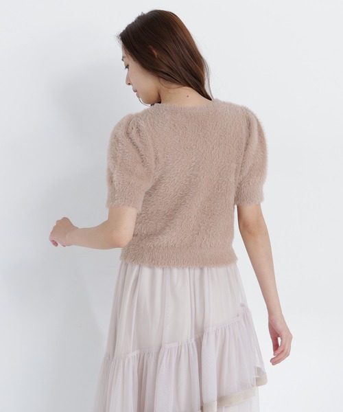 NATURAL BEAUTY BASIC(ナチュラルビューティーベーシック)の「<CanCam10月号掲載>ビット付きシャギーアンサンブル(ニット/セーター・レディース・ベージュ/オフホワイト/チャコールグレー・フリ-)」の18枚目の写真