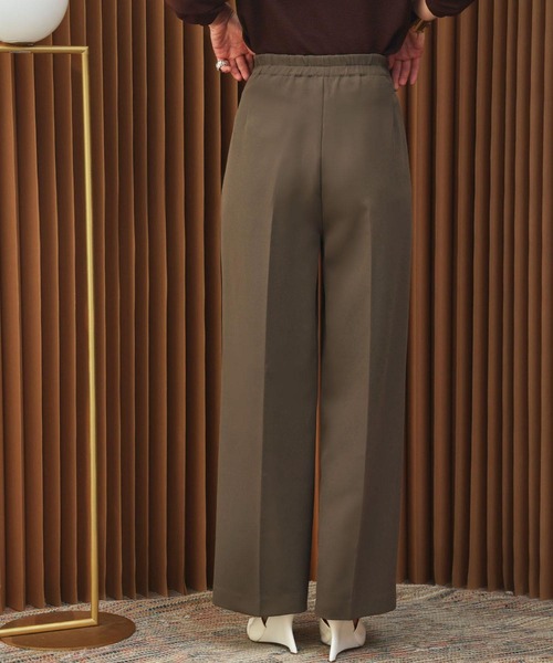 ELFRANK(エルフランク)の「【2026AW】【S~Lサイズ展開】アシンメトリーハイウエストワイドパンツ 洗える《着用動画あり》(その他パンツ・レディース・ダークブラウン/オフホワイト/ブラック・S/M/L)」の12枚目の写真