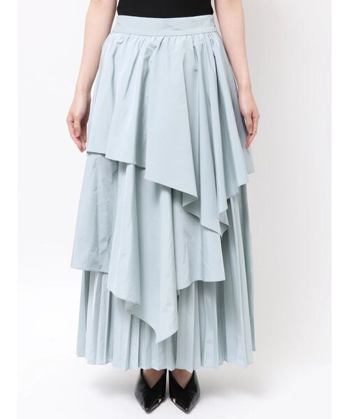 ELENDEEK(エレンディーク)の「ASYMMETRY PLEATS SK(スカート・レディース・チャコールグレー/ブルー・1/2)」の14枚目の写真