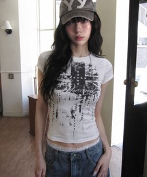 Y2KロゴプリントTシャツ
