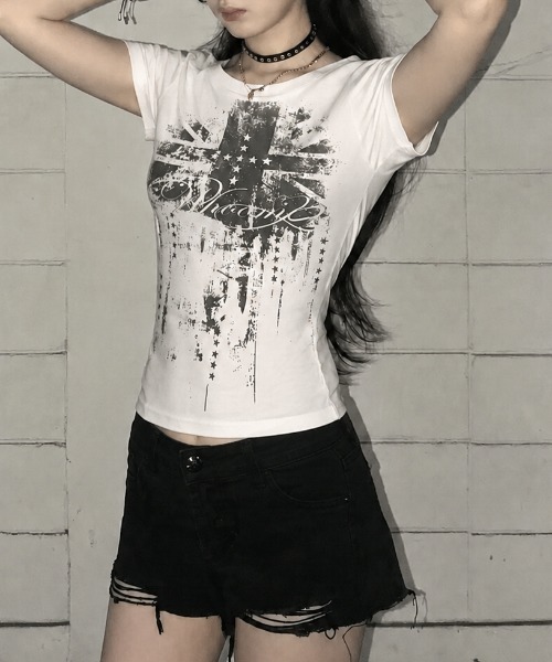 Achic(アシック)の「Y2KロゴプリントTシャツ(Tシャツ/カットソー・レディース・ホワイト/ホワイト系その他・M)」の16枚目の写真