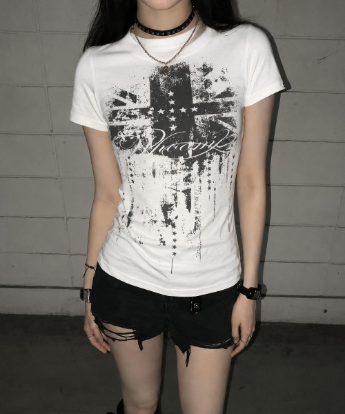 Achic(アシック)の「Y2KロゴプリントTシャツ(Tシャツ/カットソー・レディース・ホワイト/ホワイト系その他・M)」の17枚目の写真