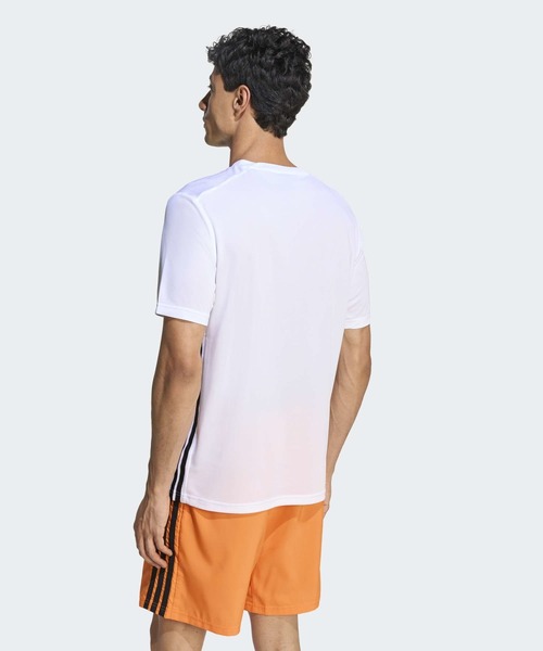 adidas(アディダス)の「ワークアウト エッセンシャルズ ベース スリーストライプス Tシャツ / アディダス adidas(Tシャツ/カットソー・メンズ・ホワイト・XX-LARGE/3XL/LARGE/MEDIUM/SMALL/X-LARGE/X-SMALL)」の2枚目の写真
