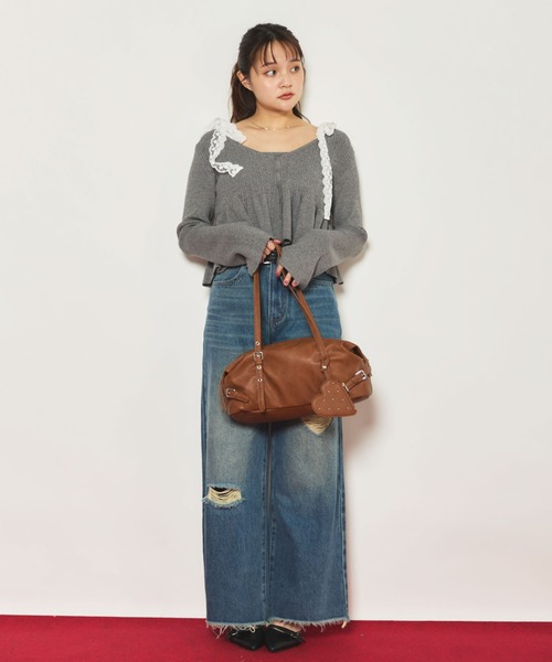 archives(アルシーヴ)の「ハートダメージデニム(デニムパンツ・レディース・ロイヤルブルー/ブラック・SMALL/MEDIUM)」の14枚目の写真