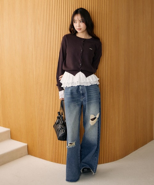 archives(アルシーヴ)の「ハートダメージデニム(デニムパンツ・レディース・ロイヤルブルー/ブラック・SMALL/MEDIUM)」の16枚目の写真