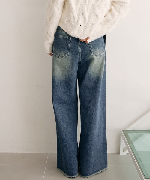archives(アルシーヴ)の「ハートダメージデニム(デニムパンツ・レディース・ロイヤルブルー/ブラック・SMALL/MEDIUM)」の7枚目の写真