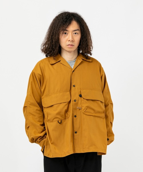 DAIWA PIER39 TECH SPORTS OPEN COLLAR SHIRT L/S SOLID ダイワ ピア39