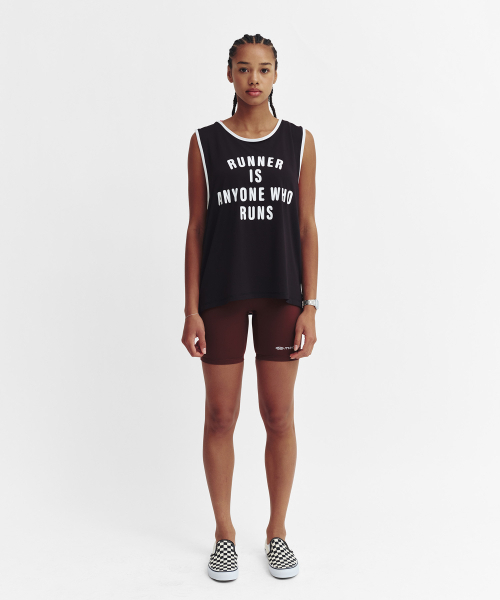 MENASOO（ミナス）の「Mesh Runner Club Sleeveless Top_Black（Tシャツ/カットソー・レディース・ブラック・S）」の2枚目の写真