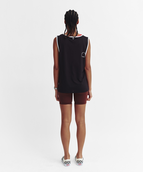 MENASOO（ミナス）の「Mesh Runner Club Sleeveless Top_Black（Tシャツ/カットソー・レディース・ブラック・S）」の4枚目の写真