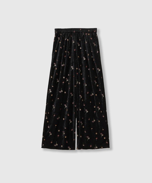 THINGS THAT MATTER(シングス ザット マター)の「STICKER PRINT VELOUR PANTS / ステッカー プリント ベロア パンツ(その他パンツ・レディース・ブラック×レッド/ブラック×イエロー・FREE)」の21枚目の写真