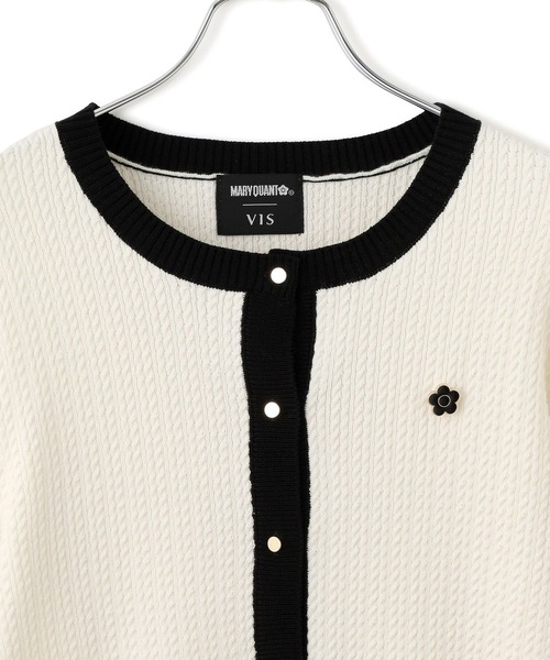 MARY QUANT(マリークワント)の「【MARY QUANT×VIS】デイジーモチーフカーディガン(カーディガン/ボレロ・レディース・ピンク/ホワイト系その他/ダークブラウン/ブラック・FREE)」の14枚目の写真