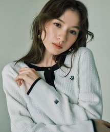 MARY QUANT（マリークワント）の「【MARY QUANT×VIS】デイジーモチーフカーディガン（カーディガン/ボレロ）」