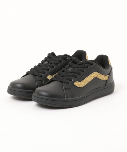 VANS(バンズ)の「VANS ヴァンズ DUCE デュース V2138 GL BLK/GOLD(スニーカー・レディース・ブラック・5/4h/7/6h/6/5h)」の1枚目の写真