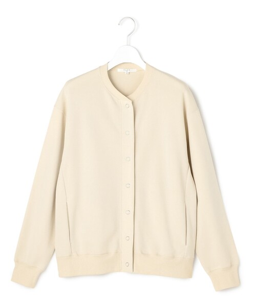 23区 L(ニジュウサンクオオキイサイズ)の「ライトダンボール コクーン型 ブルゾン(Tシャツ/カットソー・レディース・ネイビー系/グレー系/ベージュ系・46/44)」の8枚目の写真