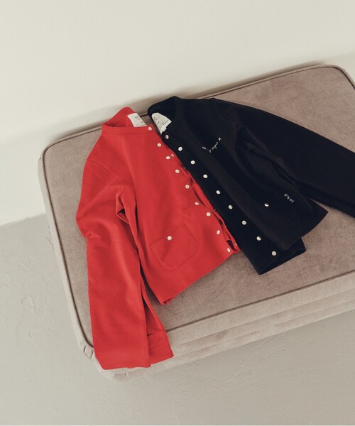 To b. by agnes b.(トゥービーバイアニエスベー)の「To b. by agnes b.× green label relaxing オーガニックコットン ニュートラディショナルカーディガン(カーディガン/ボレロ・レディース・レッド・FREE)」の15枚目の写真