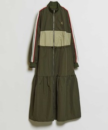 SIDE LINE TRACK TIERED DRESS