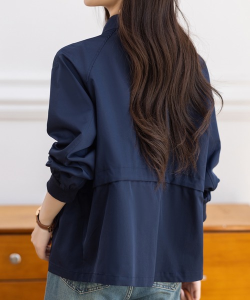AMAJI(アマジ)の「スタンドカラー ワークジャケット(その他アウター・レディース・ネイビー・SMALL/MEDIUM/LARGE/X-LARGE)」の3枚目の写真
