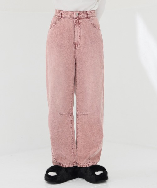 Honeys(ハニーズ)の「カラーカーブパンツ(デニムパンツ・レディース・ピンク系1/イエロー・L/LL/M/S/SS)」の7枚目の写真