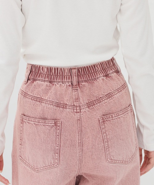 Honeys(ハニーズ)の「カラーカーブパンツ(デニムパンツ・レディース・ピンク系1/イエロー・L/LL/M/S/SS)」の20枚目の写真