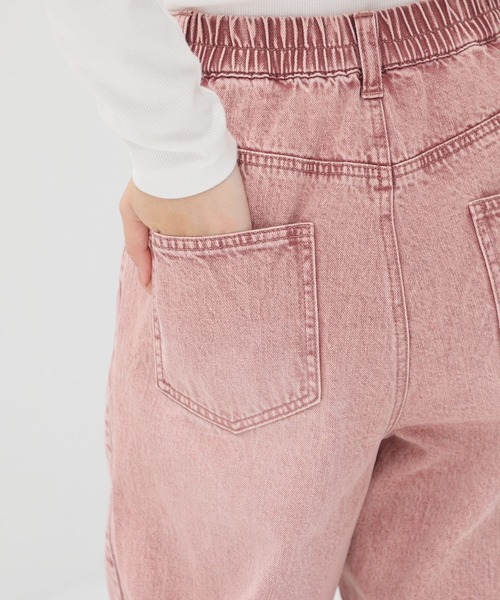 Honeys(ハニーズ)の「カラーカーブパンツ(デニムパンツ・レディース・ピンク系1/イエロー・L/LL/M/S/SS)」の22枚目の写真