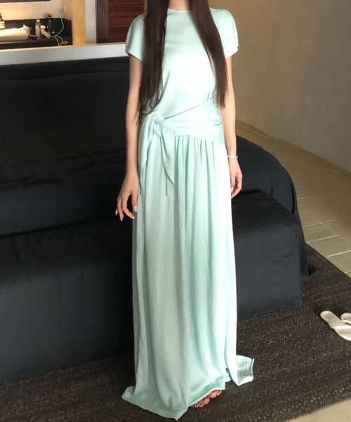 FLINEA(フリネア)の「半袖Tシャツ&スカート&ニットボレロセットアップ(セットアップ・レディース・ブラック/ベージュ/ピンク/イエロー/ブルー/グリーン・FREE)」の19枚目の写真