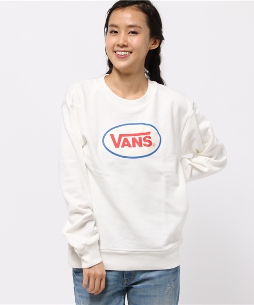 E hyphen world gallery（イーハイフンワールドギャラリー）の「VANSトレーナー（スウェット・レディース・オフホワイト/LT.Gray/ブルー・FREE）」の12枚目の写真