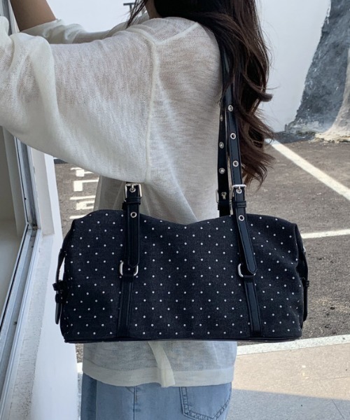 mebole（メボレ）の「dot square boston bag（ボストンバッグ・レディース・ブラック/アイボリー・FREE）」の14枚目の写真