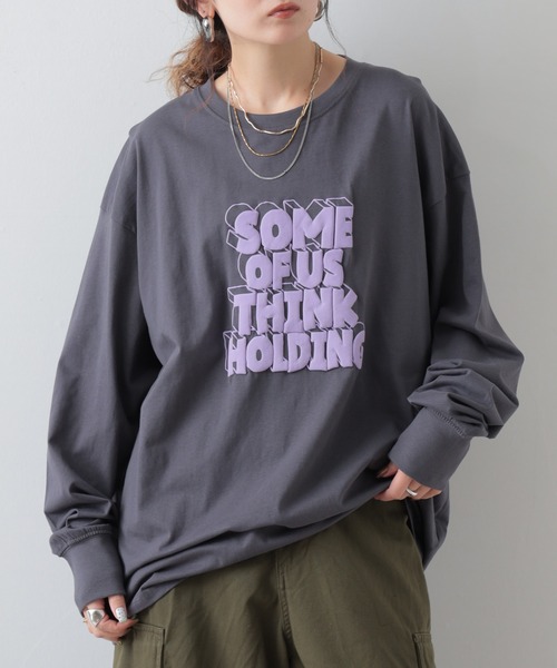 FUNALIVE(ファンアライブ)の「プリントBIGロンTシャツ(Tシャツ/カットソー・メンズ・ブラック/ネイビー/ピンク/オフホワイト/チャコール/ホワイト系その他/杢グレー/オートミール/グリーン/ホワイト系その他2/ホワイト系1/ホワイト系2/ホワイト系3/ホワイト系4/ブラック系1/ブラック系2/ブラック系3/ブラック系4/ブラック系5/グレー系1/グリーン系1/ネイビー系1/ネイビー系2/ピンク系1・M/L/XL)」の19枚目の写真